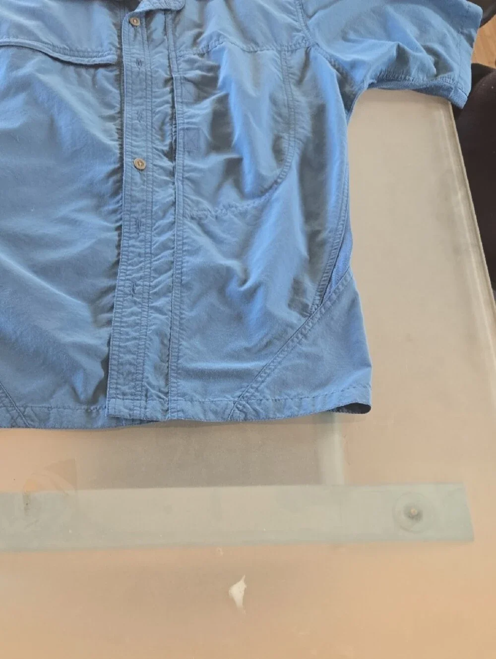Mountain Hardwear Men's Short-Sleeve Shirt Jacket in Blue